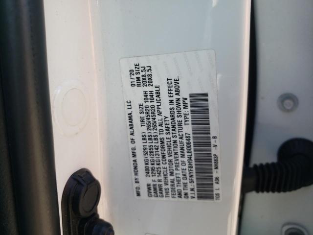 Photo 11 VIN: 5FNYF8H94LB006487 - HONDA PASSPORT T 