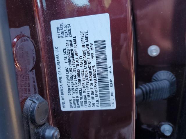 Photo 13 VIN: 5FNYF8H96LB006278 - HONDA PASSPORT 