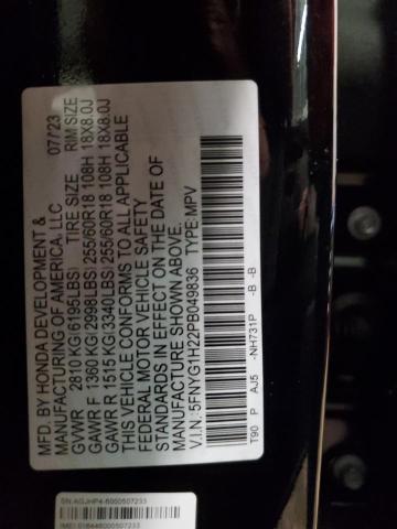 Photo 12 VIN: 5FNYG1H22PB049836 - HONDA PILOT 