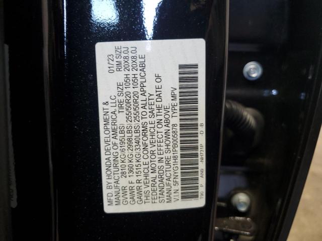 Photo 12 VIN: 5FNYG1H81PB005878 - HONDA PILOT 