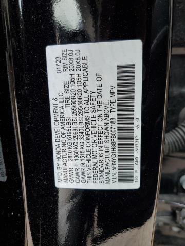 Photo 11 VIN: 5FNYG1H88PB007188 - HONDA PILOT 