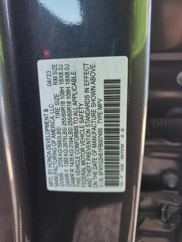 Photo 12 VIN: 5FNYG2H51PB007495 - HONDA PILOT EXL 