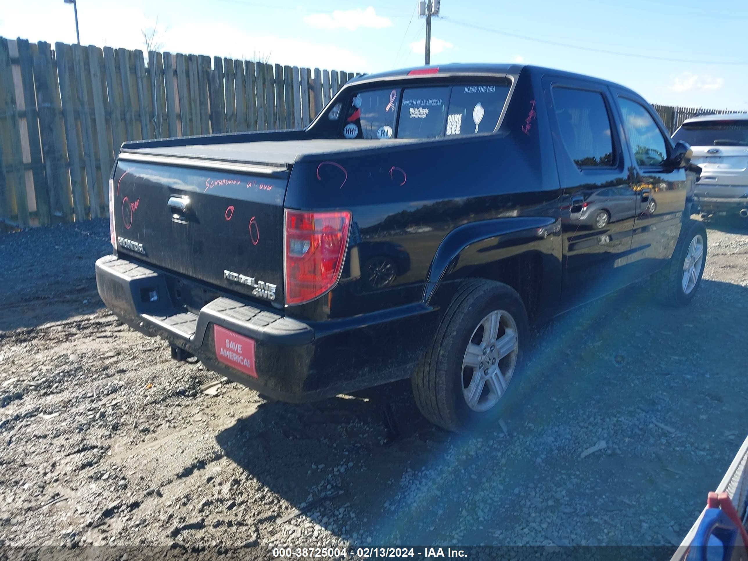 Photo 3 VIN: 5FPYK16549B106818 - HONDA RIDGELINE 