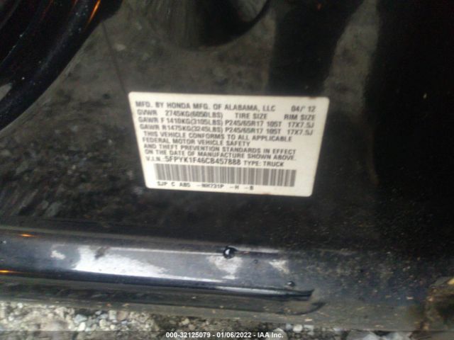 Photo 8 VIN: 5FPYK1F46CB457888 - HONDA RIDGELINE 