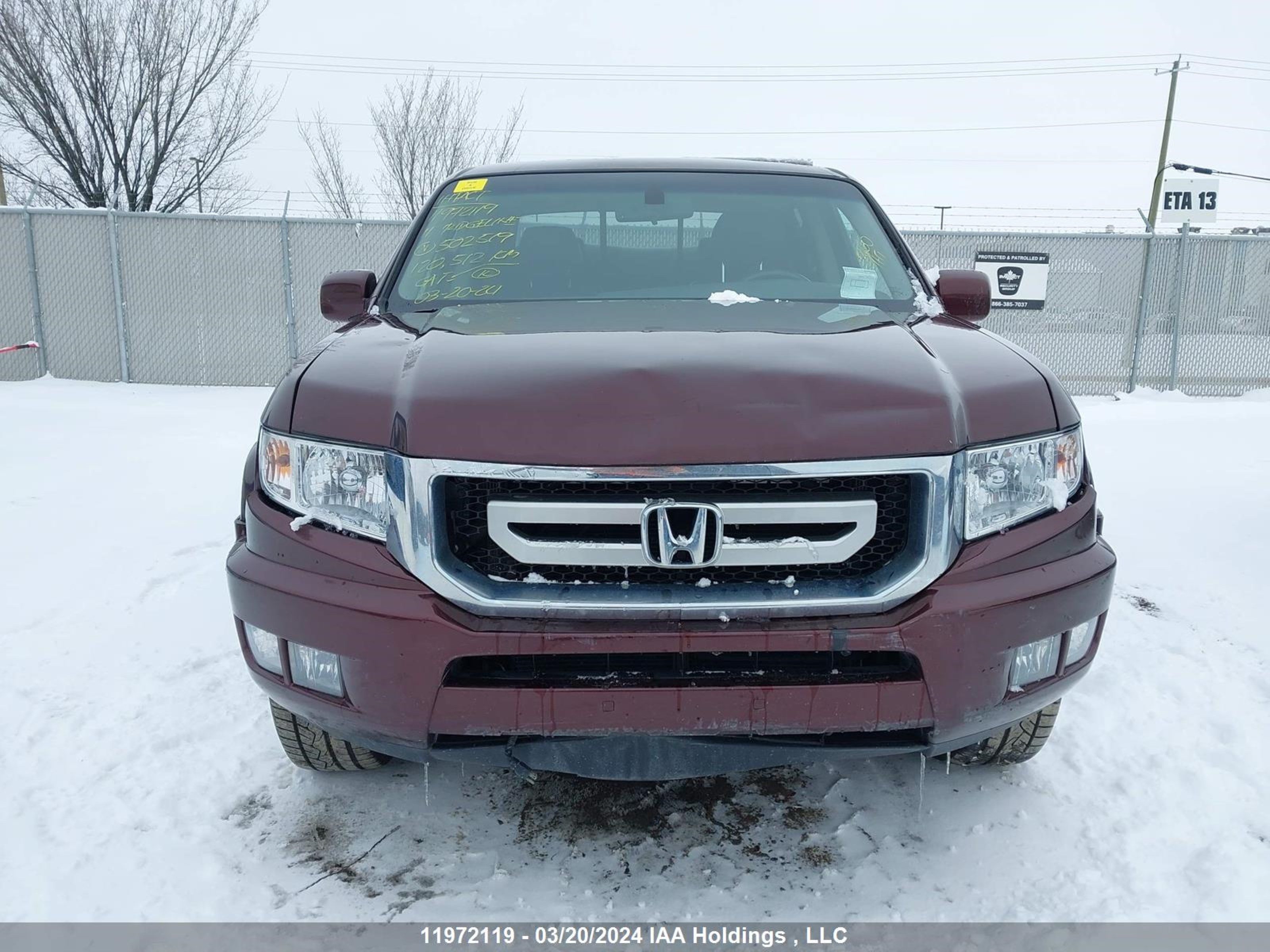 Photo 11 VIN: 5FPYK1F55BB502519 - HONDA RIDGELINE 