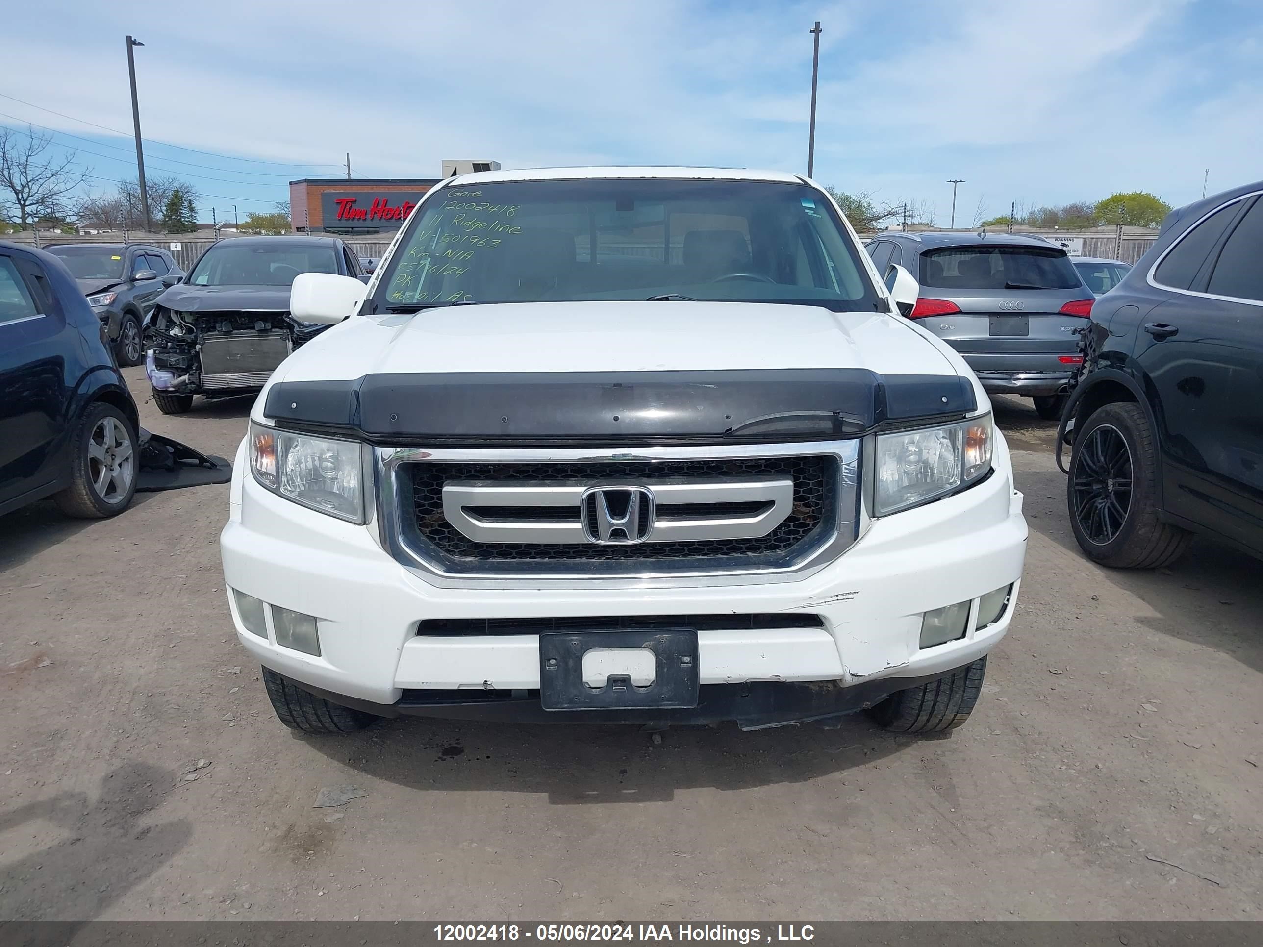 Photo 12 VIN: 5FPYK1F58BB501963 - HONDA RIDGELINE 