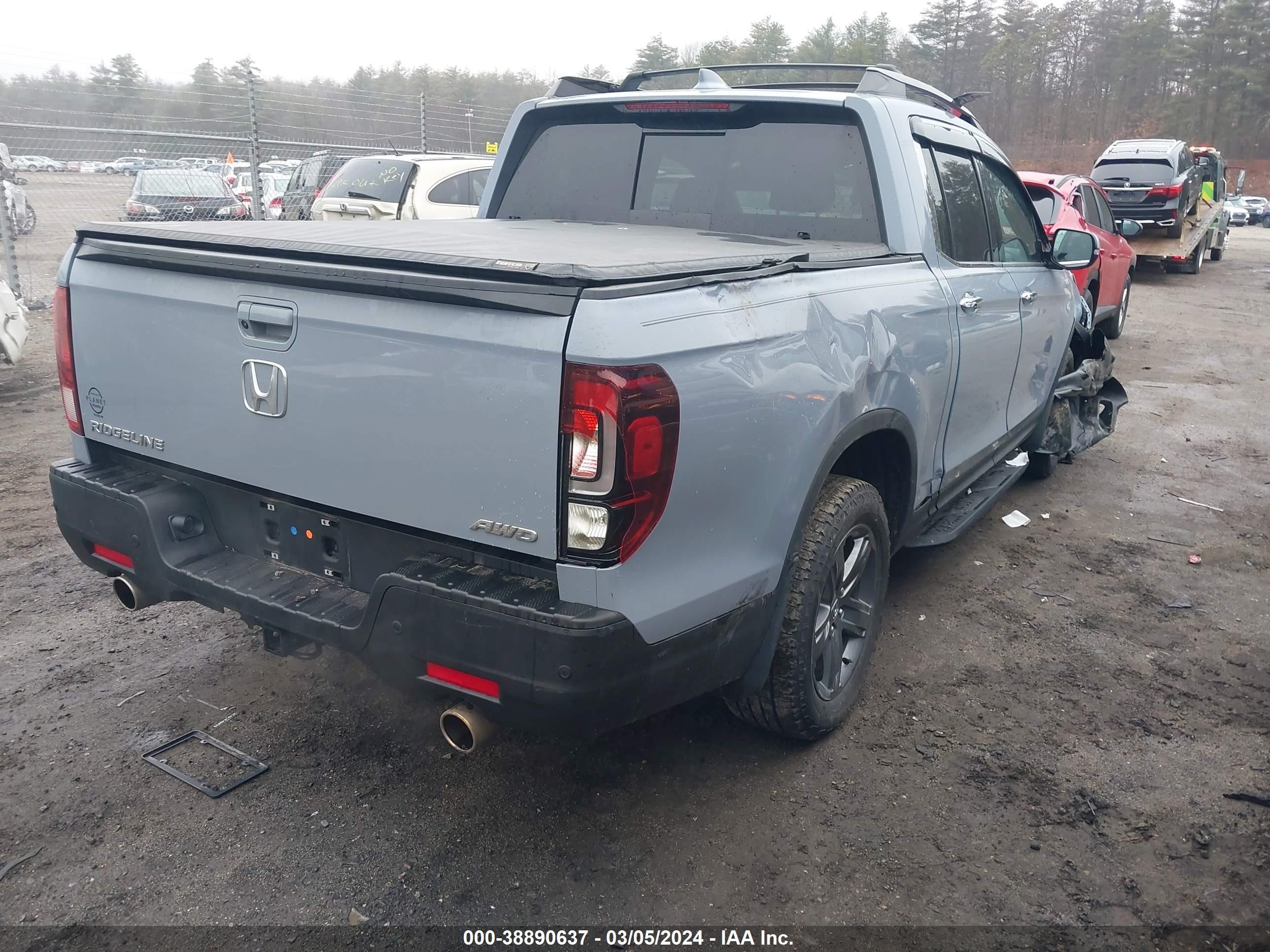 Photo 3 VIN: 5FPYK3F73NB012792 - HONDA RIDGELINE 