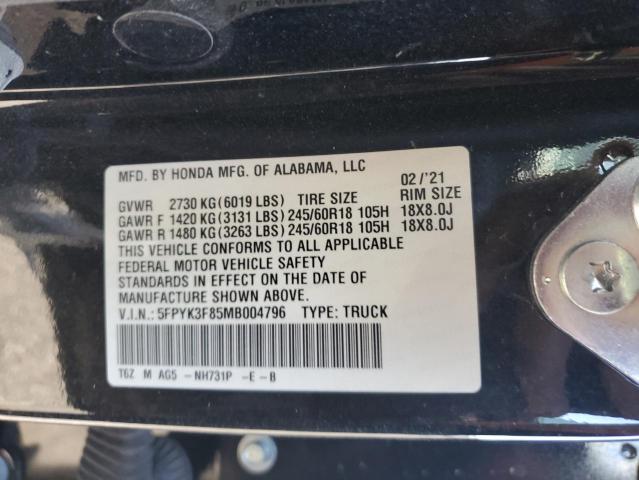 Photo 12 VIN: 5FPYK3F85MB004796 - HONDA RIDGELINE 