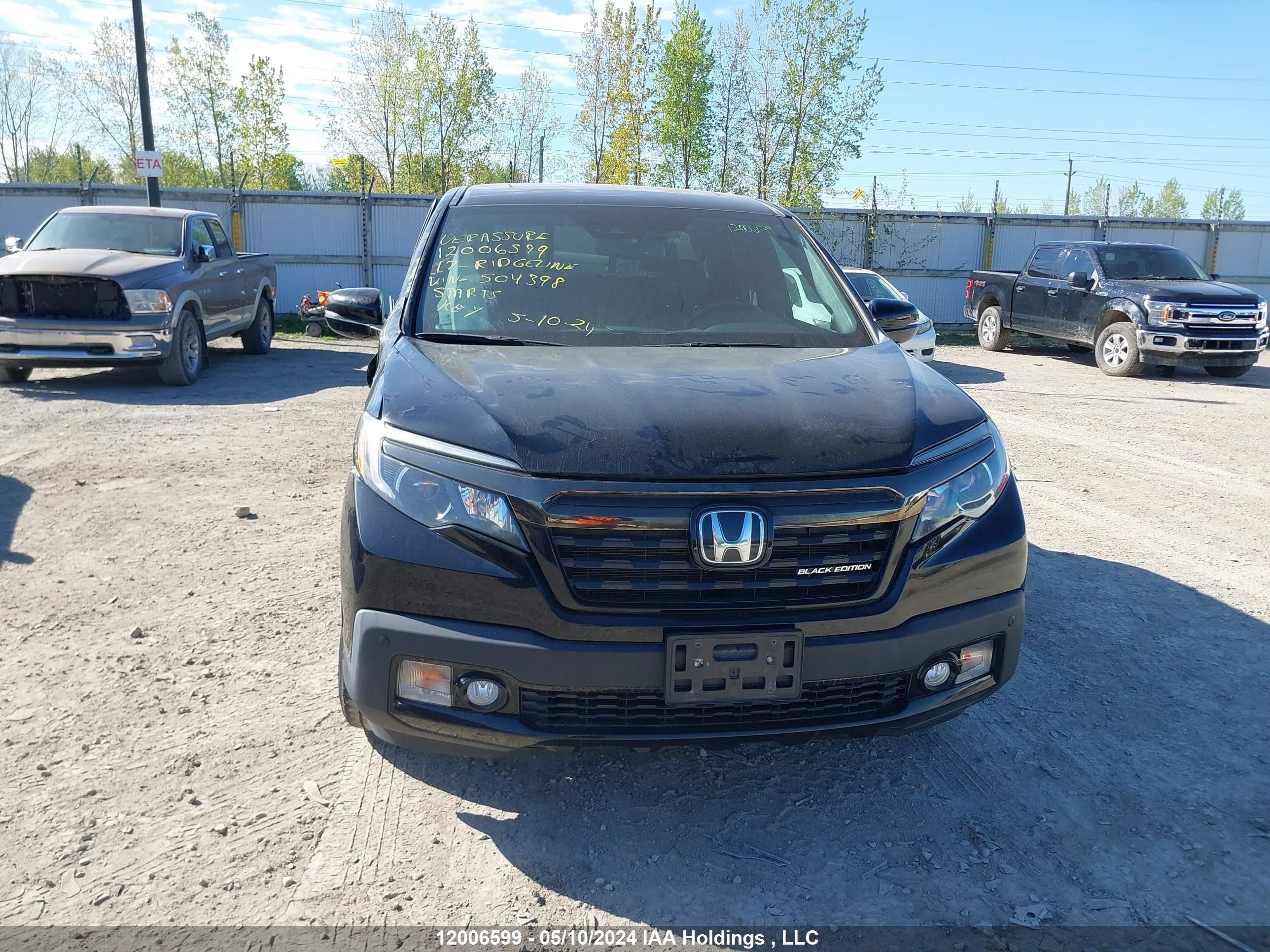 Photo 11 VIN: 5FPYK3F89HB504398 - HONDA RIDGELINE 