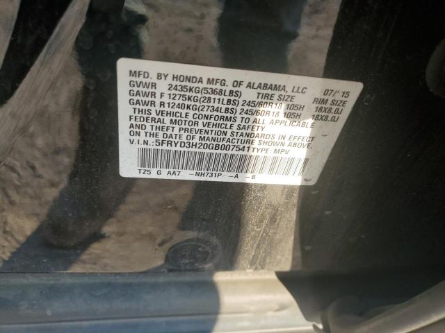 Photo 12 VIN: 5FRYD3H20GB007541 - ACURA MDX 