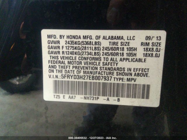 Photo 8 VIN: 5FRYD3H27EB007937 - ACURA MDX 