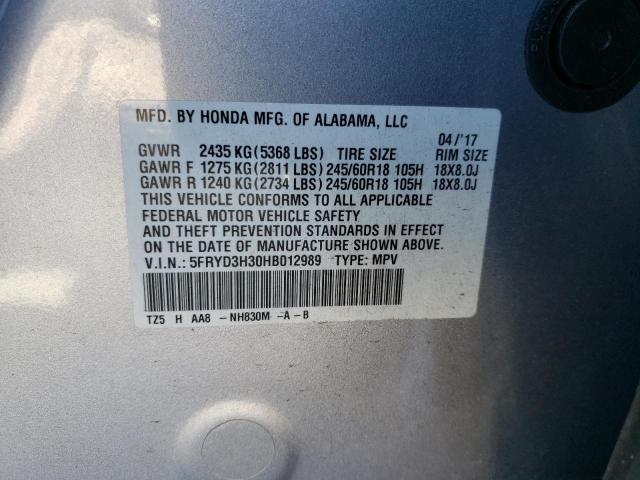 Photo 13 VIN: 5FRYD3H30HB012989 - ACURA MDX 