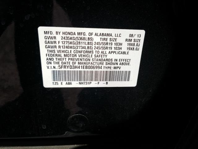 Photo 9 VIN: 5FRYD3H41EB006994 - ACURA MDX TECHNO 