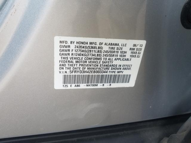 Photo 9 VIN: 5FRYD3H42EB003344 - ACURA MDX TECHNO 