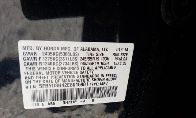 Photo 9 VIN: 5FRYD3H42EB015901 - ACURA MDX 