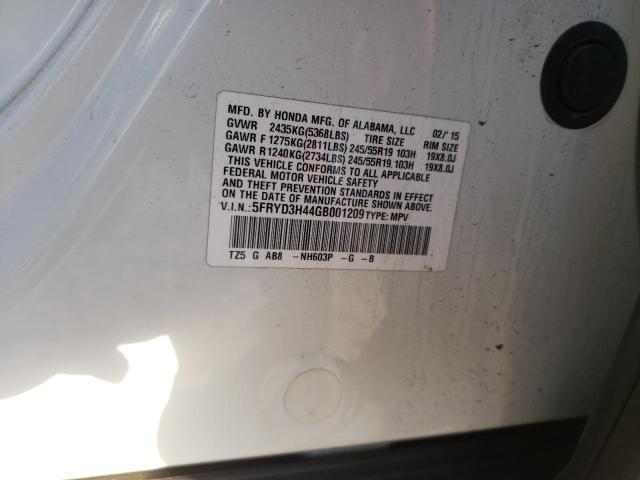 Photo 12 VIN: 5FRYD3H44GB001209 - ACURA MDX TECHNO 