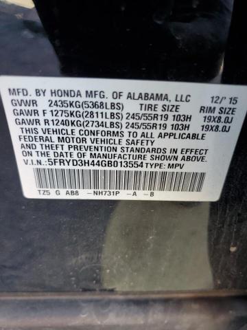 Photo 12 VIN: 5FRYD3H44GB013554 - ACURA MDX TECHNO 