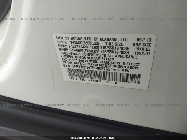 Photo 8 VIN: 5FRYD3H47EB008765 - ACURA MDX 