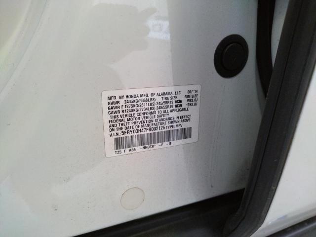 Photo 9 VIN: 5FRYD3H47FB002126 - ACURA MDX TECHNO 