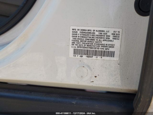 Photo 8 VIN: 5FRYD3H47FB013210 - ACURA MDX 