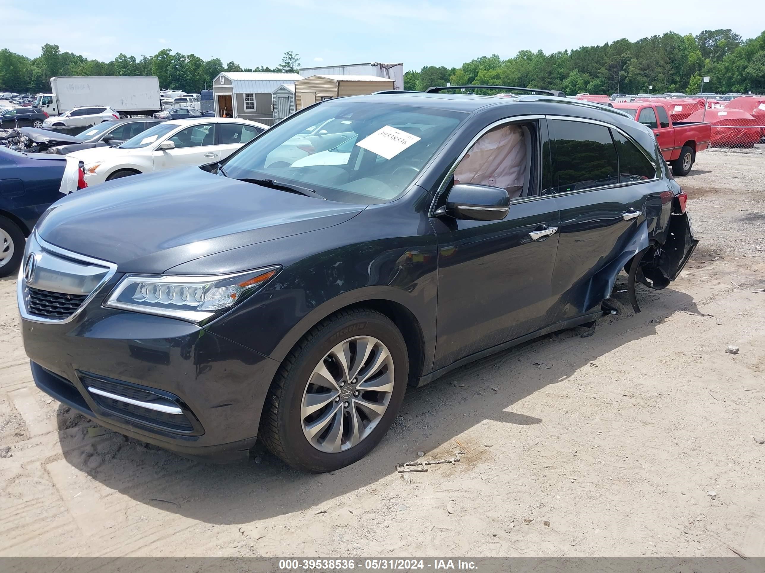 Photo 1 VIN: 5FRYD3H48GB019647 - ACURA MDX 