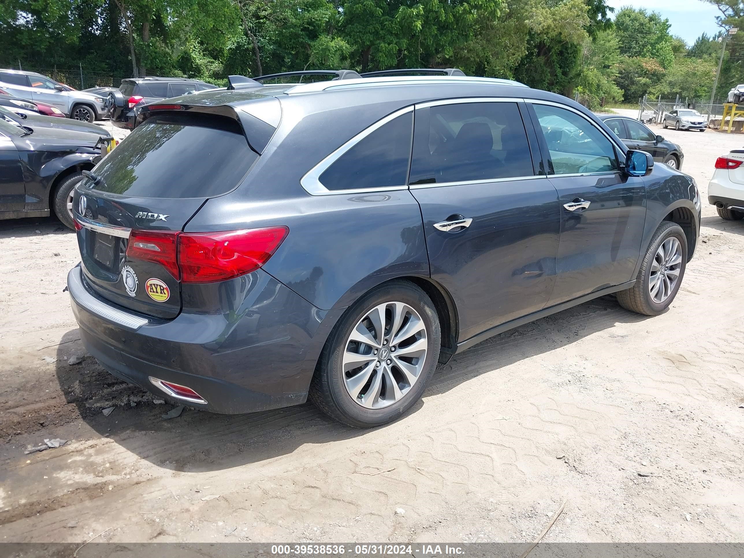 Photo 3 VIN: 5FRYD3H48GB019647 - ACURA MDX 