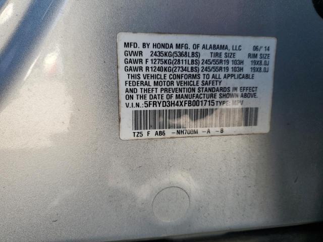 Photo 12 VIN: 5FRYD3H4XFB001715 - ACURA MDX TECHNO 