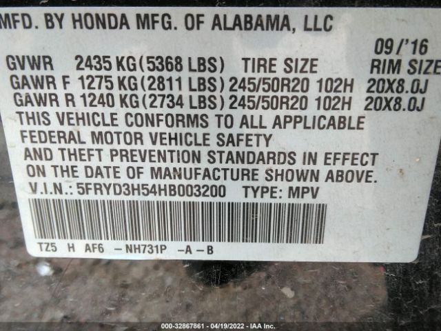 Photo 8 VIN: 5FRYD3H54HB003200 - ACURA MDX 