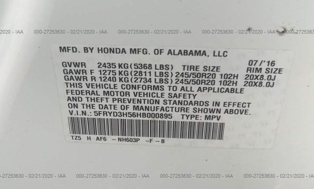 Photo 8 VIN: 5FRYD3H56HB000895 - ACURA MDX 