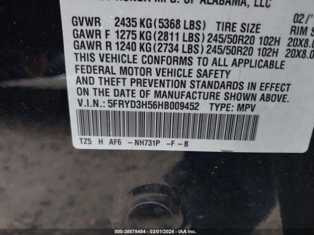 Photo 8 VIN: 5FRYD3H56HB009452 - ACURA MDX 