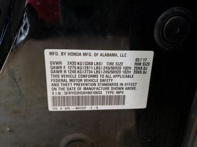 Photo 9 VIN: 5FRYD3H5XHB010653 - ACURA MDX TECHNO 