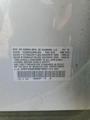 Photo 12 VIN: 5FRYD3H65GB019042 - ACURA MDX TECHNO 