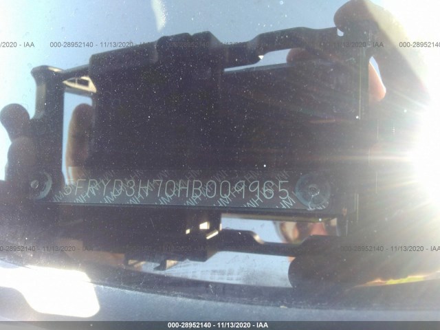 Photo 8 VIN: 5FRYD3H70HB009965 - ACURA MDX 