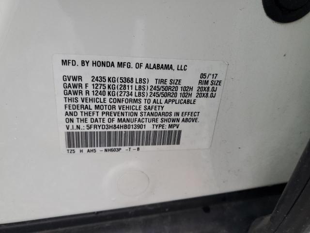 Photo 12 VIN: 5FRYD3H84HB013901 - ACURA MDX 