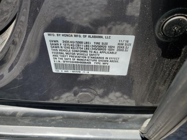 Photo 12 VIN: 5FRYD3H89HB006409 - ACURA MDX ADVANC 