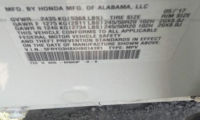 Photo 8 VIN: 5FRYD3H8XHB014101 - ACURA MDX 