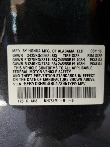 Photo 13 VIN: 5FRYD3H95GB017396 - ACURA MDX ADVANC 