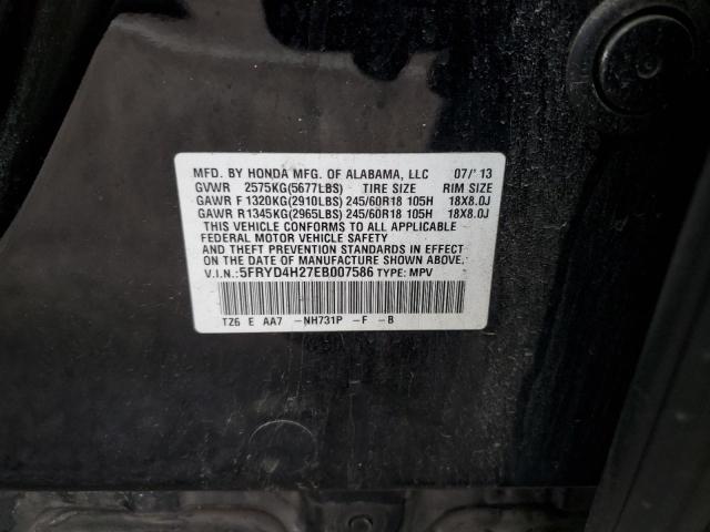 Photo 12 VIN: 5FRYD4H27EB007586 - ACURA MDX 