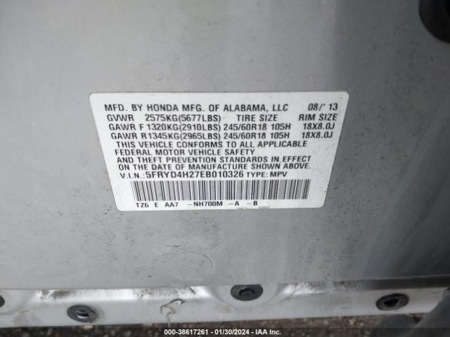 Photo 8 VIN: 5FRYD4H27EB010326 - ACURA MDX 