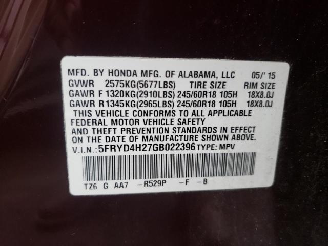 Photo 11 VIN: 5FRYD4H27GB022396 - ACURA MDX 