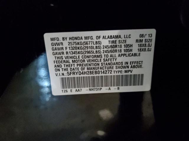 Photo 12 VIN: 5FRYD4H28EB014272 - ACURA MDX 