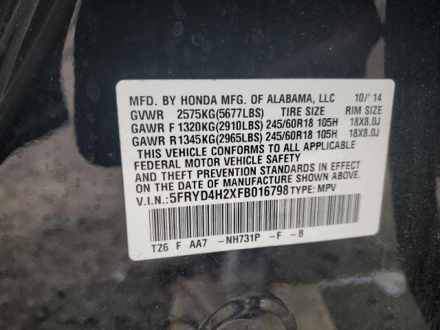 Photo 11 VIN: 5FRYD4H2XFB016798 - ACURA MDX 