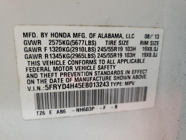 Photo 9 VIN: 5FRYD4H45EB013243 - ACURA MDX TECHNO 