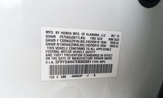 Photo 9 VIN: 5FRYD4H47EB002891 - ACURA MDX 