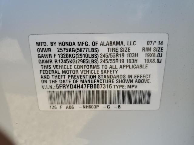 Photo 11 VIN: 5FRYD4H47FB007316 - ACURA MDX 