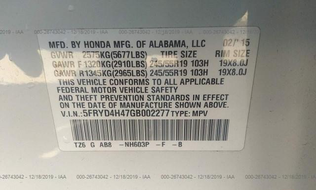 Photo 8 VIN: 5FRYD4H47GB002277 - ACURA MDX 