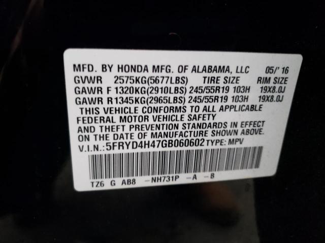 Photo 12 VIN: 5FRYD4H47GB060602 - ACURA MDX 