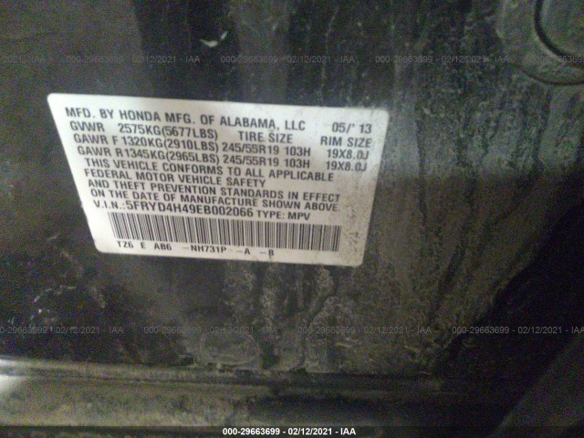 Photo 8 VIN: 5FRYD4H49EB002066 - ACURA MDX 