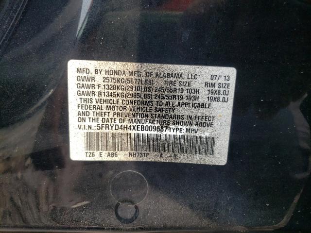 Photo 9 VIN: 5FRYD4H4XEB009687 - ACURA MDX TECHNO 