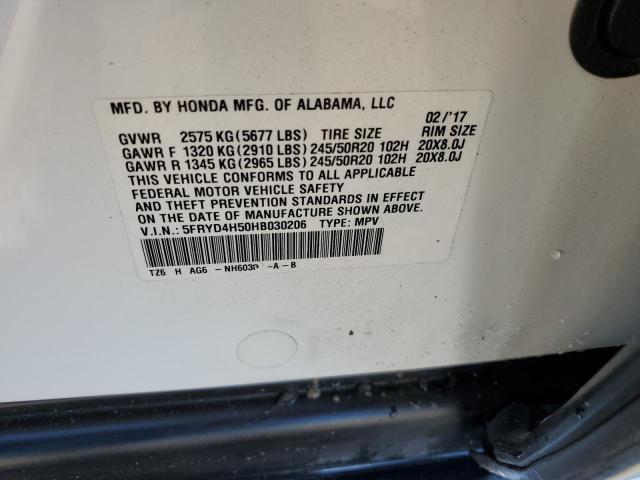 Photo 13 VIN: 5FRYD4H50HB030206 - ACURA MDX TECHNO 